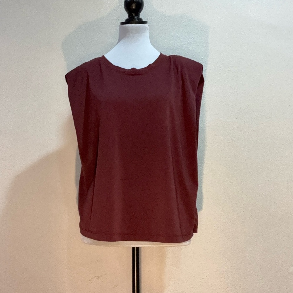 Banana Republic Rich Burgundy Sleeveless Blouse